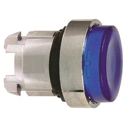 1 pcs - Schneider Electric Harmony XB4 Series Blue Illuminated Spring Return Push Button Head, 22mm Cutout, IP66, IP69K