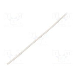 10 m : GTM 1608 W - Heat shrink sleeve, glueless, 2: 1, 1.6mm, L: 1m, white, polyolefine