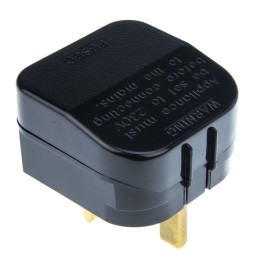 1 pcs - PowerConnections USA to UK Mains Connector Converter, Rated At 5A