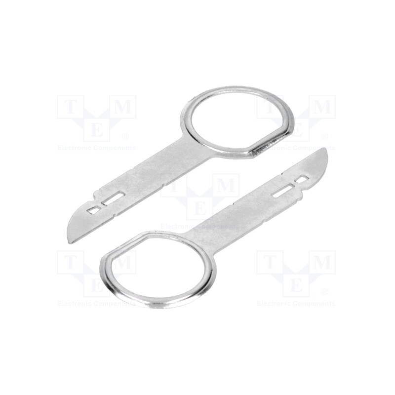 10 set : KLUCZ-65.240 - Radio release key, Audi,Ford,Mercedes,Seat,VW,Škoda, 2pcs.