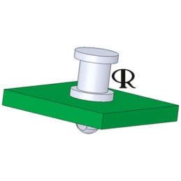 40 pcs - Essentra Nylon Push Spacer for 2.54mm PCB Hole