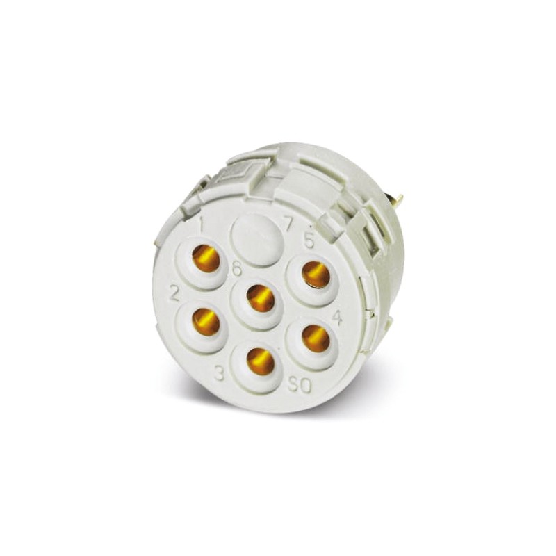 1 pcs - Female Connector Insert 6 Way for use with Circular Connector