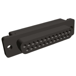 1 pcs - TE Connectivity Amplimite HDF-20 25 Way Right Angle Cable Mount D-sub Connector Socket, 2.76mm Pitch