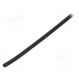 10 pcs : GBA030SNE - Heat shrink sleeve, glued, 3: 1, 3.2mm, L: 1m, black, polyolefine
