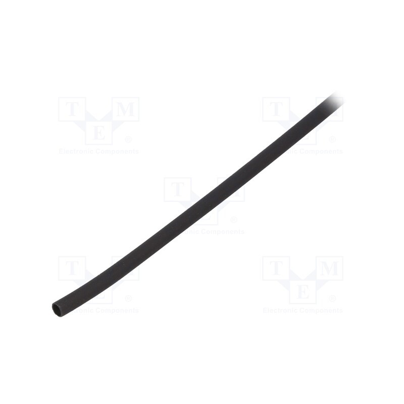 10 pcs : GBA030SNE - Heat shrink sleeve, glued, 3: 1, 3.2mm, L: 1m, black, polyolefine