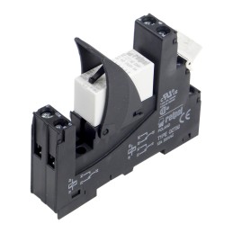 1 pcs - Relpol Interface Relay, DIN Rail Mount, 230V ac Coil, DPDT