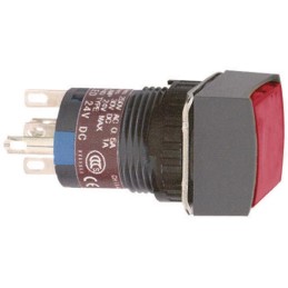 1 pcs - Schneider Electric Harmony XB6 Series Illuminated Push Button, Panel Mount, 16mm Cutout, SPDT, 24V dc, IP65