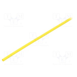10 m : RNF-100-3/32-4-STK - Heat shrink sleeve, glueless,flexible, 2: 1, 2.4mm, L: 1.2m, yellow