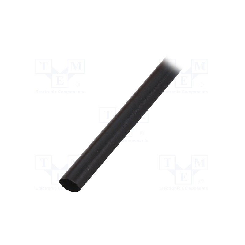 10 m : WRDCC800020001003KC1 - Heat shrink sleeve, thin walled,glued, 4: 1, 8mm, L: 1m, black