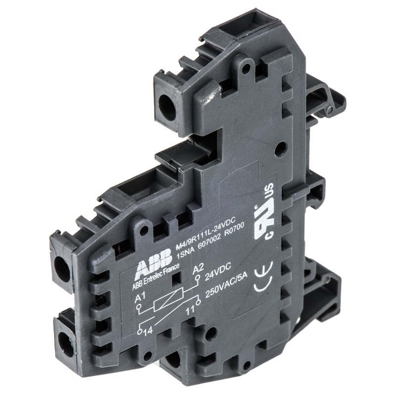 1 pcs - ABB R910 Series Interface Relay, DIN Rail Mount, 24V ac/dc Coil, SPST