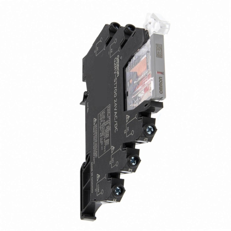 1 pcs - Omron G2RV-ST Series Electromechanical Interface Relay, DIN Rail Mount, 230V ac Coil, SPDT, 1-Pole, 50mA Load