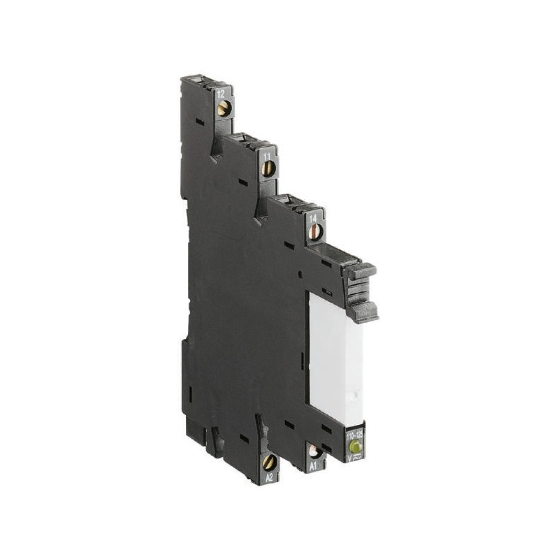 1 pcs - Wieland flare Series Interface Relay, DIN Rail Mount, 110V ac/dc Coil, SPDT, 1-Pole