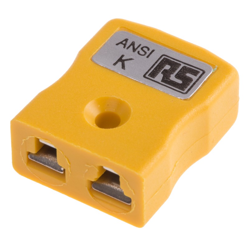 1 pcs - RS PRO Quickwire Thermocouple Connector for Use with Type K Thermocouple, Miniature Size, ANSI Standard