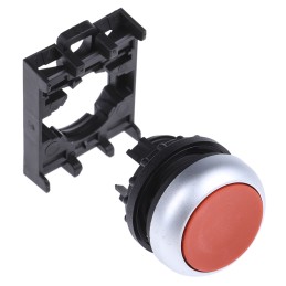 1 pcs - Eaton RMQ Titan M22 Series Red Momentary Push Button Head, 22mm Cutout, IP69K