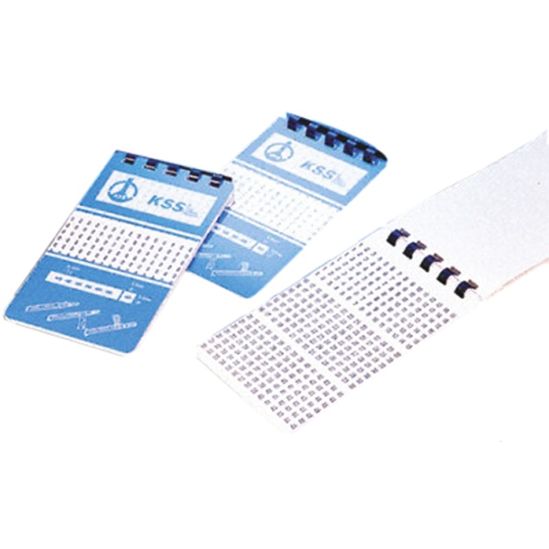 1 pcs - RS PRO Adhesive Cable Markers, Black on White, Pre-printed '0 - 9'