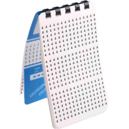 1 pcs - RS PRO Adhesive Cable Markers, Black on White, Pre-printed '0 - 9'