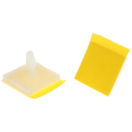40 pcs - LCBSB-3-01A2-RT, 4.8mm High Nylon PCB Support for 4mm PCB Hole, 17.8 x 17.8mm Base