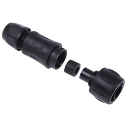 1 pcs - Souriau Circular Connector, 6 Contacts, Cable Mount, Socket, Male, IP68, IP69K, UTS Series