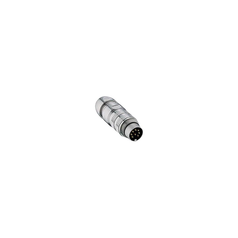 1 pcs - Lumberg Circular Connector, 8 Contacts, Cable Mount, M16 Connector, Plug, Male, IP68, 03 Series