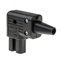 1 pcs - Schurter C15 Right Angle Cable Mount IEC Connector Socket, 15A, 250 V