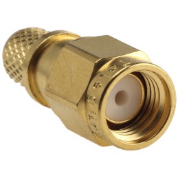 1 pcs - Telegartner, Plug Cable Mount SMA Connector, 50Ω, Crimp Termination, Straight Body