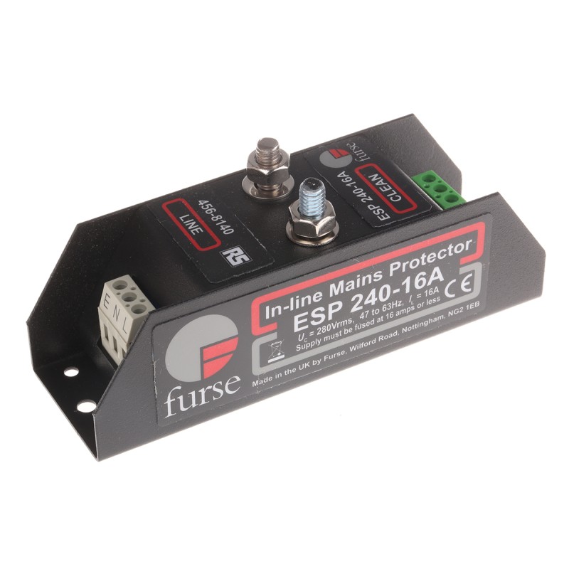 1 pcs - WJ Furse, ESP 240 Surge Suppressor Unit 280 V Maximum Voltage Rating 10kA Maximum Surge Current Low Current Mains
