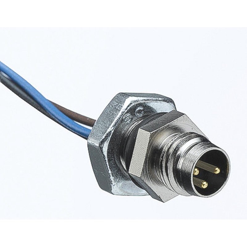 1 pcs - Molex Circular Connector, 3 Contacts, Front Mount, M8 Connector, Socket, Female, IP67, Nano-Change Series