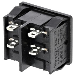 1 pcs - Marquardt DPST, On-None-Off Rocker Switch Panel Mount