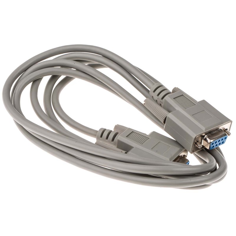 1 pcs - RS PRO Female 9 Pin D-sub to Female 9 Pin D-sub Serial Cable, 2m PVC