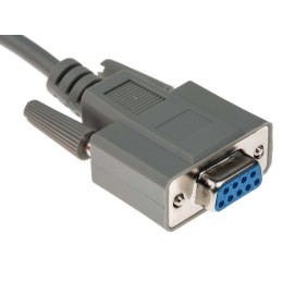 1 pcs - RS PRO Female 9 Pin D-sub to Female 9 Pin D-sub Serial Cable, 2m PVC