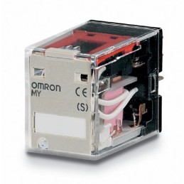 1 pcs - Omron Plug In Non-Latching Relay, 12V ac Coil, 10A Switching Current, DPDT