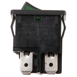 1 pcs - Marquardt Illuminated DPST, On-None-Off Rocker Switch Panel Mount