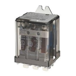 1 pcs - Finder Flange Mount Relay, 24V dc Coil, 16A Switching Current, 3PDT