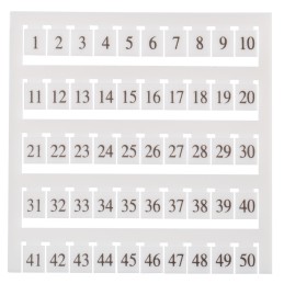 2 pcs - RS PRO Marking Tag for use with Screw Clamp Terminal Block