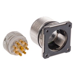 1 pcs - Phoenix Contact Circular Connector, 8 + 1 Contacts, Bulkhead Mount, M23 Connector, Socket, Female, IP67, CA Series