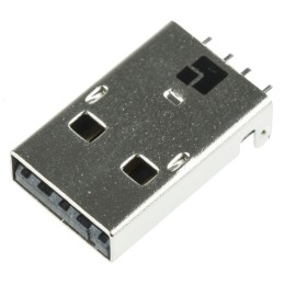 1 pcs - Lumberg Right Angle, SMT, Plug Type A 2.0 USB Connector