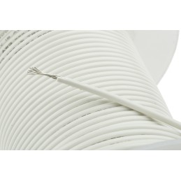 1 Reel of 30 M - Alpha Wire 3055 Series White 0.75 mm² Hook Up Wire, 18 AWG, 16/0.25 mm, 30m, PVC Insulation