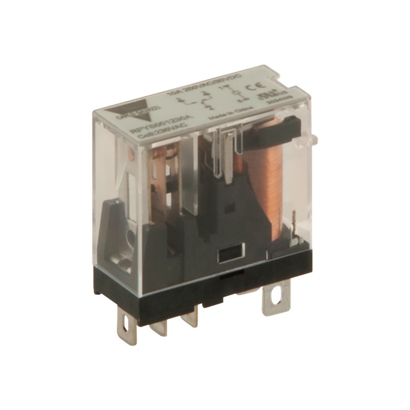 1 pcs - Plug In Power Relay, 12V dc Coil, 5A Switching Current, DPDT