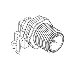 1 pcs - Amphenol Circular Connector, 5 Contacts, Panel Mount, M12 Connector, Plug, Male, IP67, M Series