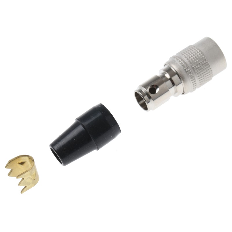 1 pcs - Hirose Circular Connector, 4 Contacts, Cable Mount, Miniature Connector, Plug, Male, HR10 Series