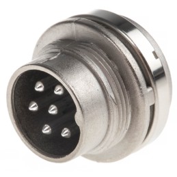 1 pcs - Amphenol Industrial, Signalmate C091 6 Pole M16 Din Plug, 5.0A, 300 V IP40, Screw On, Panel Mount