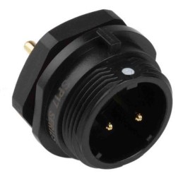 1 pcs - RS PRO Circular Connector, 4 Contacts, Bulkhead Mount, Plug, Male, IP68