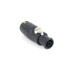 1 pcs - Amphenol Audio, HPT IP65 Black Cable Mount 3P Power Connector Plug, Rated At 16A, 250 V No