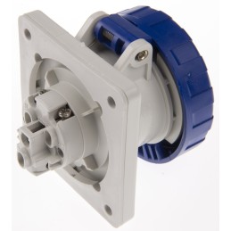 1 pcs - Scame Grey Socket, Rated At 16A, 200 - 250 V