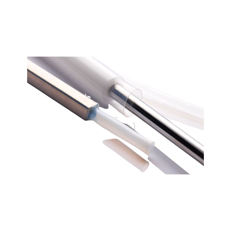 1 pcs - RS PRO Heat Shrink Tubing, Clear 9.5mm Sleeve Dia. x 1.22m Length 4:1 Ratio