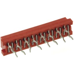 5 pcs - TE Connectivity Micro-MaTch Series Straight Through Hole Mount PCB Socket, 16-Contact, 2-Row, 2.54mm Pitch, Solder
