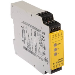 1 pcs - Wieland Dual-Channel Emergency Stop, Light Beam/Curtain, Safety Switch/Interlock Safety Relay, 24V ac/dc, 3 Safety