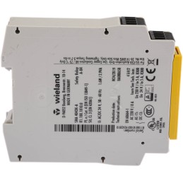 1 pcs - Wieland Dual-Channel Emergency Stop, Light Beam/Curtain, Safety Switch/Interlock Safety Relay, 24V ac/dc, 3 Safety