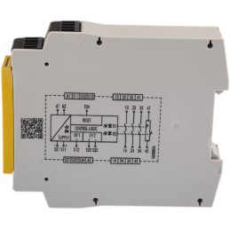 1 pcs - Wieland Dual-Channel Emergency Stop, Light Beam/Curtain, Safety Switch/Interlock Safety Relay, 24V ac/dc, 3 Safety