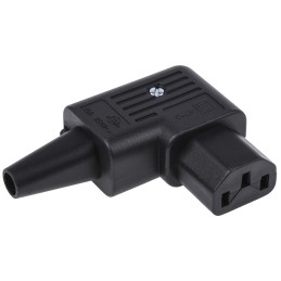 1 pcs - Schurter C13 Right Angle Cable Mount IEC Connector Socket, 15A, 250 V